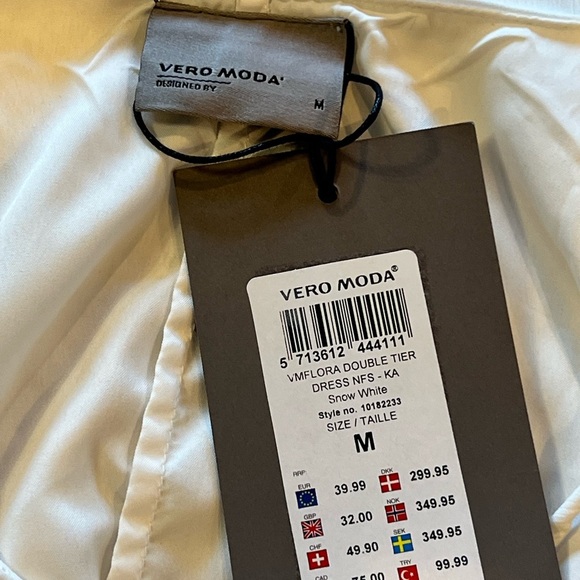 Vero Moda NWT Vero Moda Elegant White Midi Size M - Picture 2 of 7